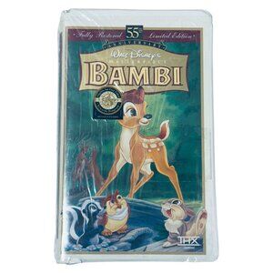 Walt Disney's Masterpiece Bambi 55th Anniversary Limited Ed VHS Movie Sealed